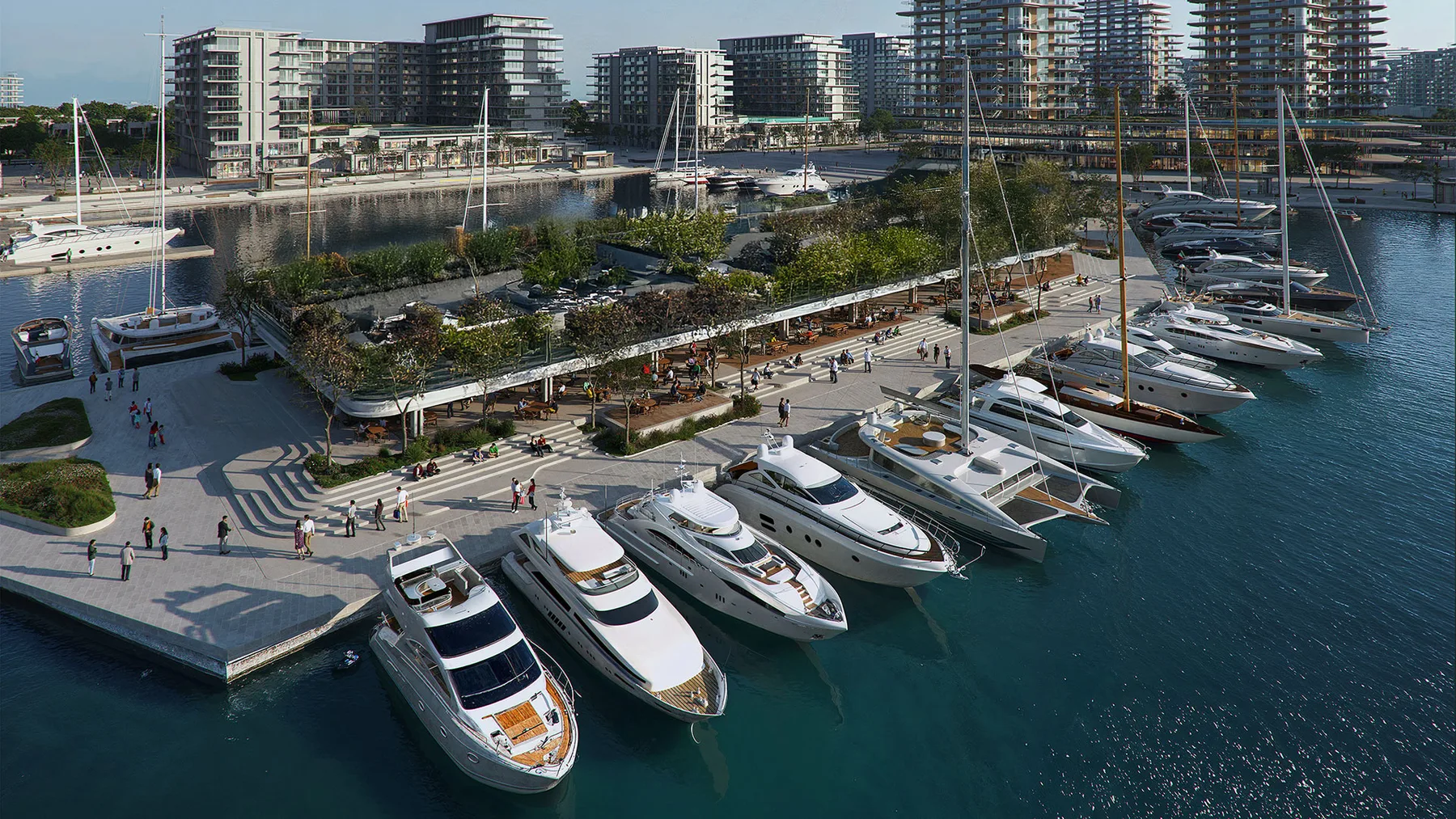 Gonio Yachts & Marina — Architectural rendering
