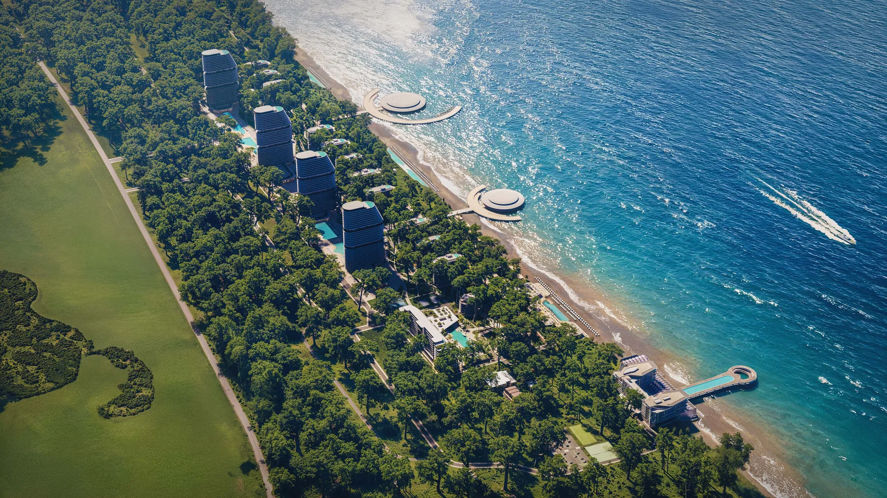 VR Shekvetili Forest Beach — Архітектурна візуалізація