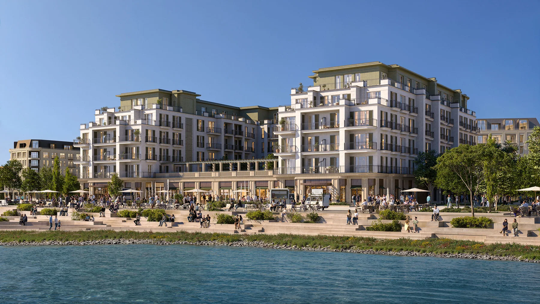 Riverside Residences — Tbilisi Waterfront — Ճարտարապետական պատկերում