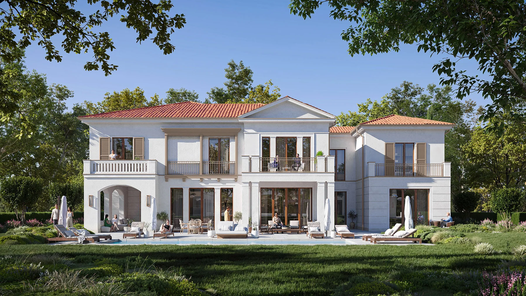 Tbilisi Waterfront — Meadows villas — Ճարտարապետական պատկերում